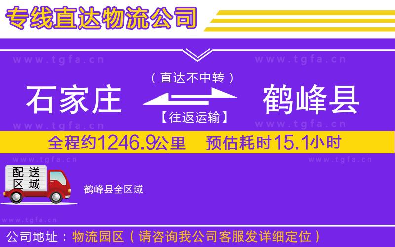 石家莊到鶴峰縣物流專線