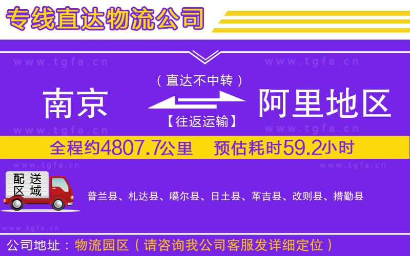 南京到阿里地區(qū)物流專(zhuān)線