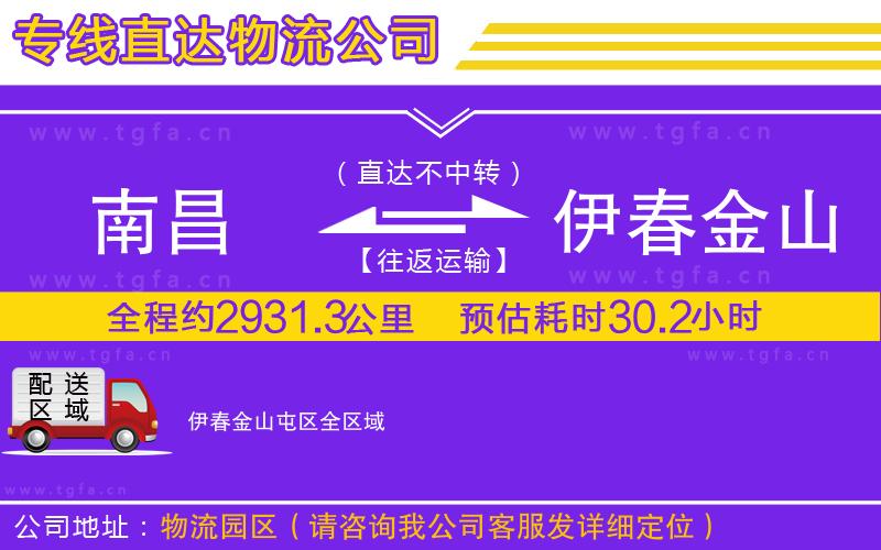 南昌到伊春金山屯區(qū)物流專(zhuān)線