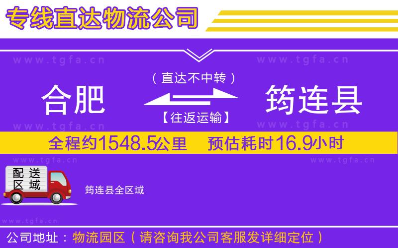 合肥到筠連縣物流公司