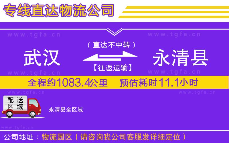 武漢到永清縣物流公司