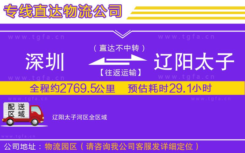 深圳到遼陽(yáng)太子河區(qū)物流公司