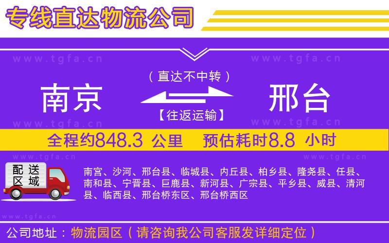 南京到邢臺物流專線