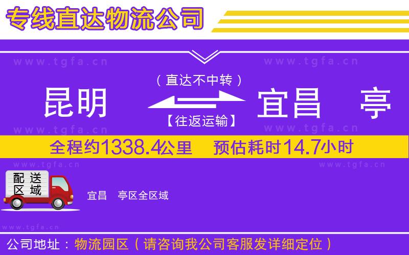 昆明到宜昌猇亭區(qū)物流公司