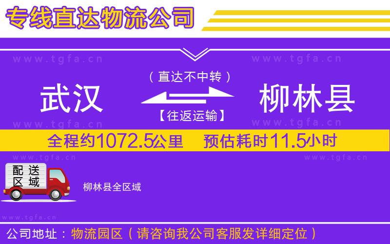 武漢到柳林縣物流公司