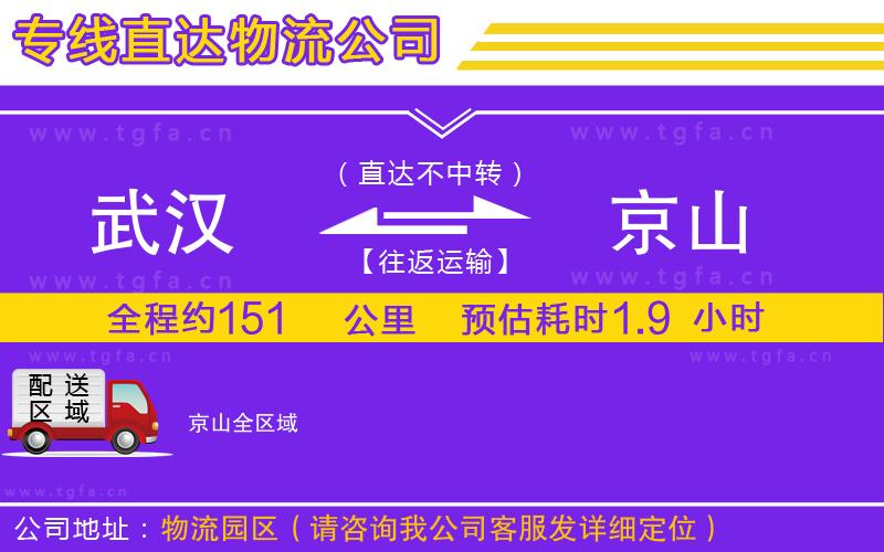 武漢到京山物流專線