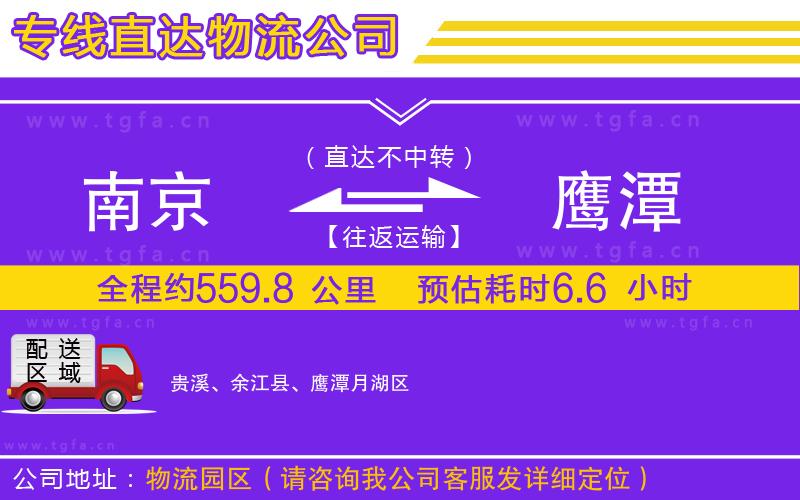 南京到鷹潭物流公司