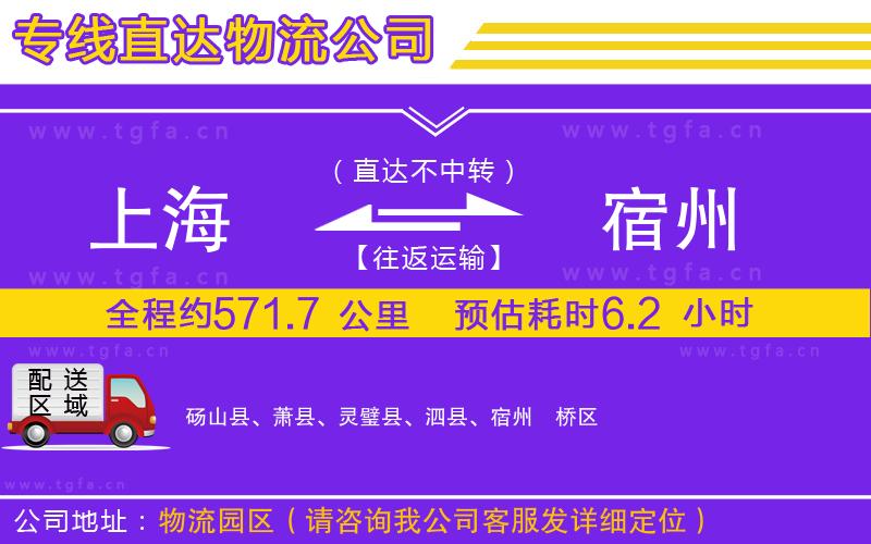 上海到宿州物流專(zhuān)線(xiàn)