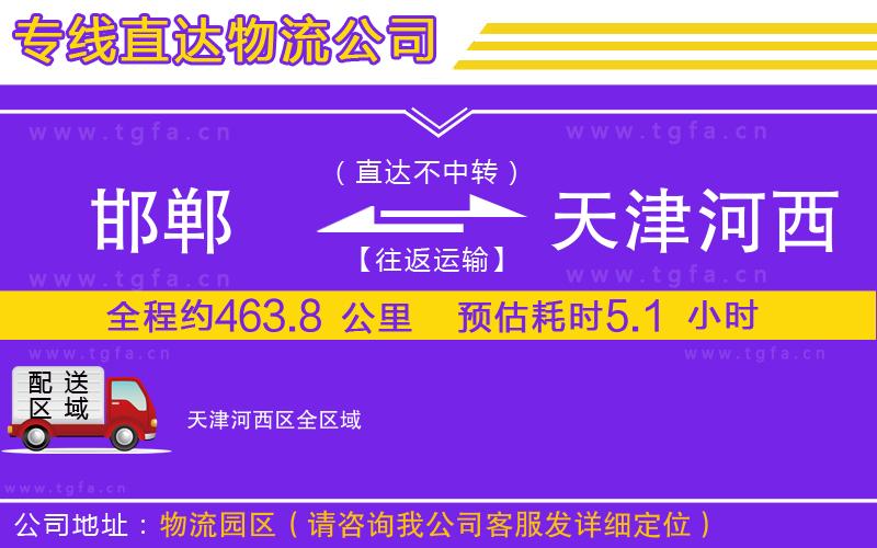 邯鄲到天津河西區(qū)物流專(zhuān)線