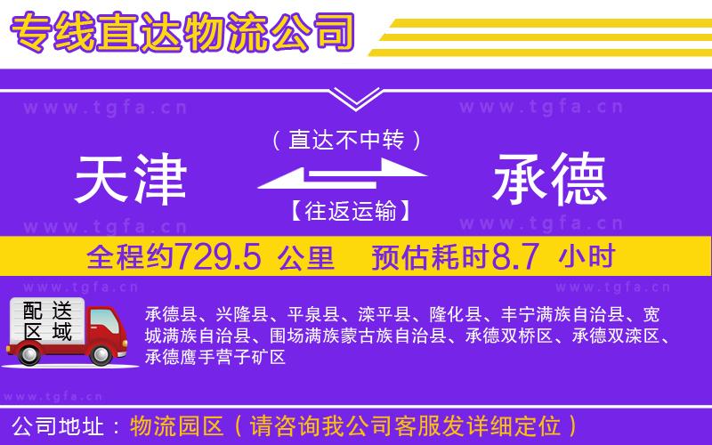 天津到承德物流專線