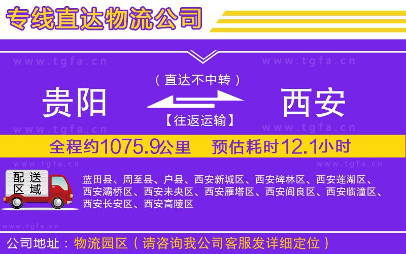 貴陽(yáng)到西安物流專(zhuān)線