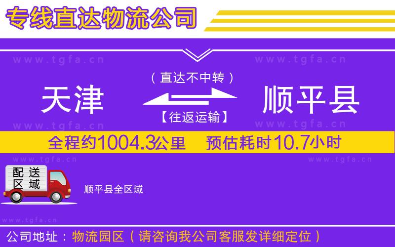 天津到順平縣物流專線