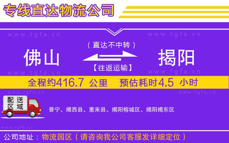 佛山到揭陽(yáng)物流公司