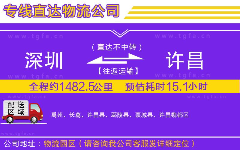 深圳到許昌物流公司