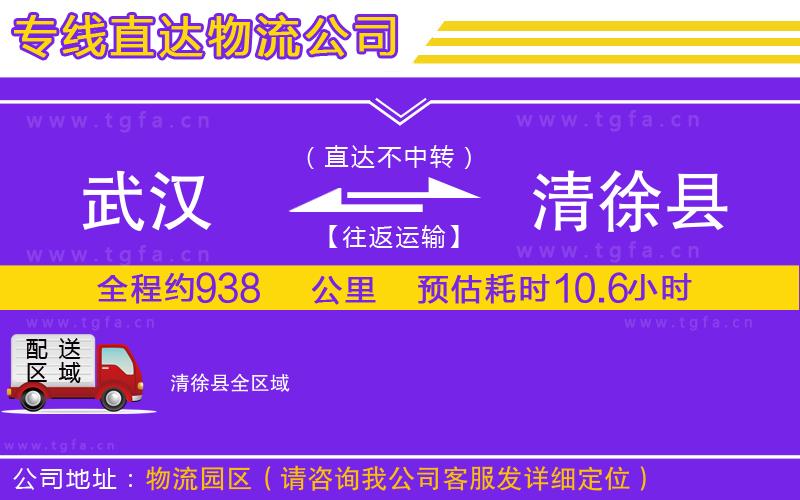 武漢到清徐縣物流公司