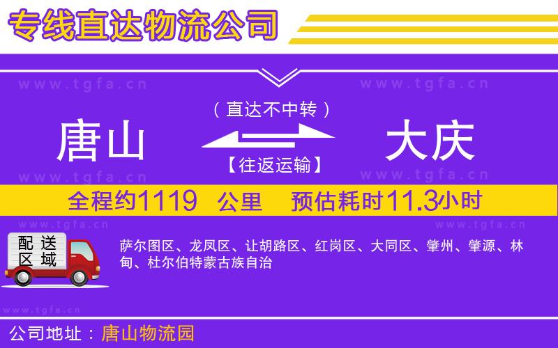唐山到大慶物流專線
