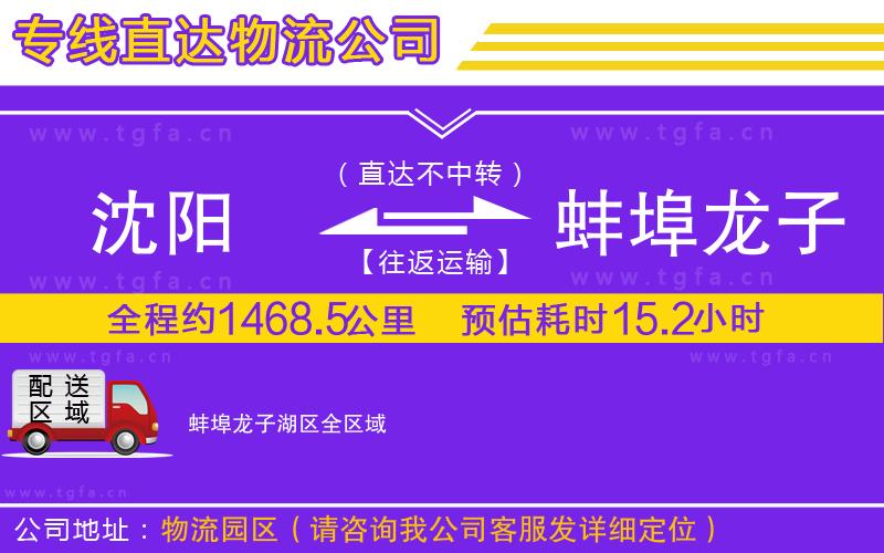 沈陽(yáng)到蚌埠龍子湖區(qū)物流公司