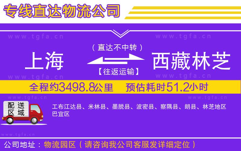 上海到西藏林芝地區(qū)物流專線