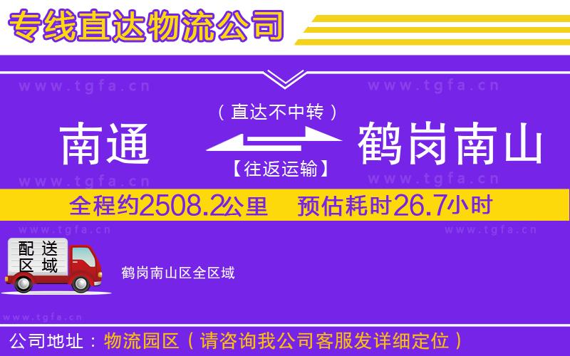 南通到鶴崗南山區(qū)物流公司