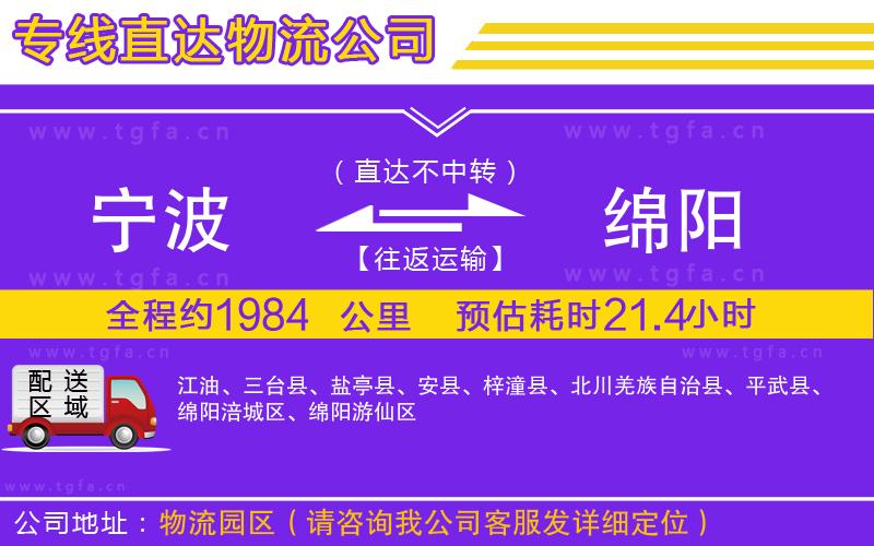 寧波到綿陽物流專線