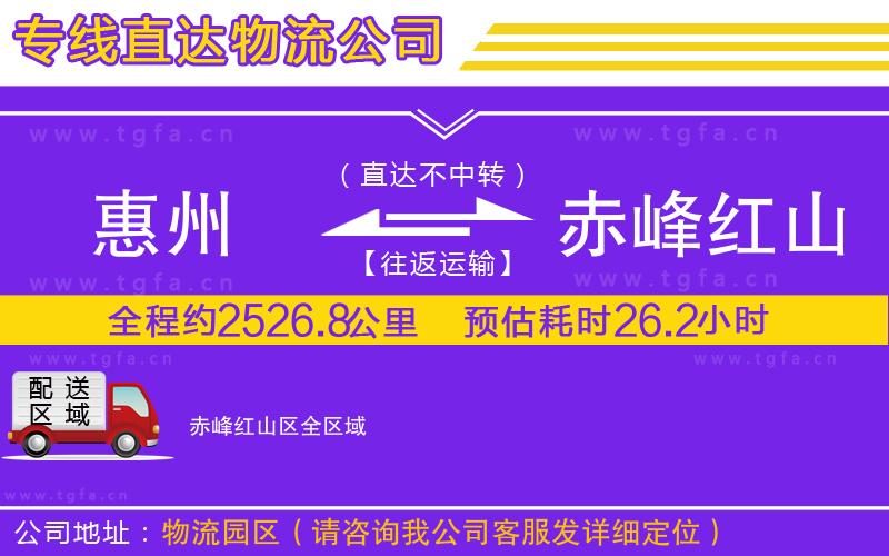 惠州到赤峰紅山區(qū)物流專(zhuān)線(xiàn)