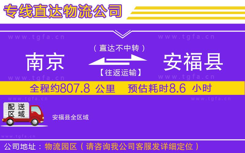 南京到安?？h物流公司