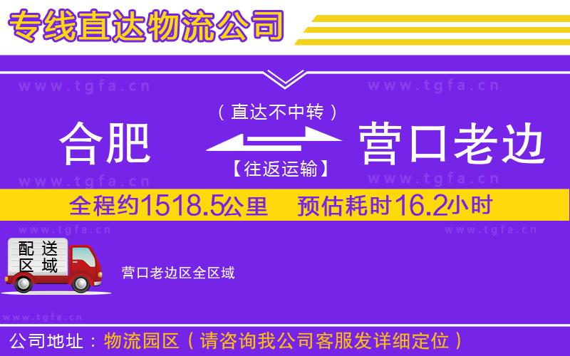 合肥到營(yíng)口老邊區(qū)物流公司