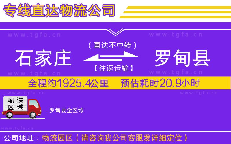 石家莊到羅甸縣物流專線