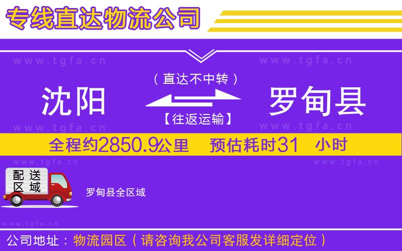 沈陽到羅甸縣物流公司