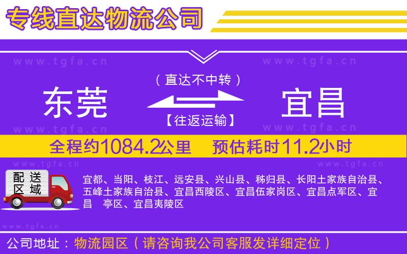 東莞到宜昌物流專線