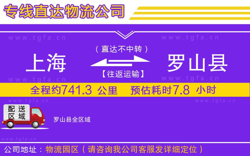 上海到羅山縣物流專線