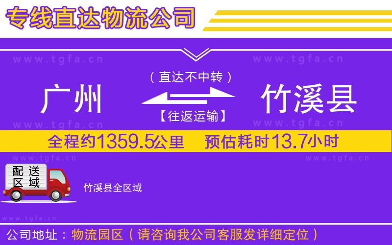 廣州到竹溪縣物流公司