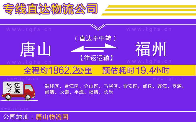 唐山到福州物流專線