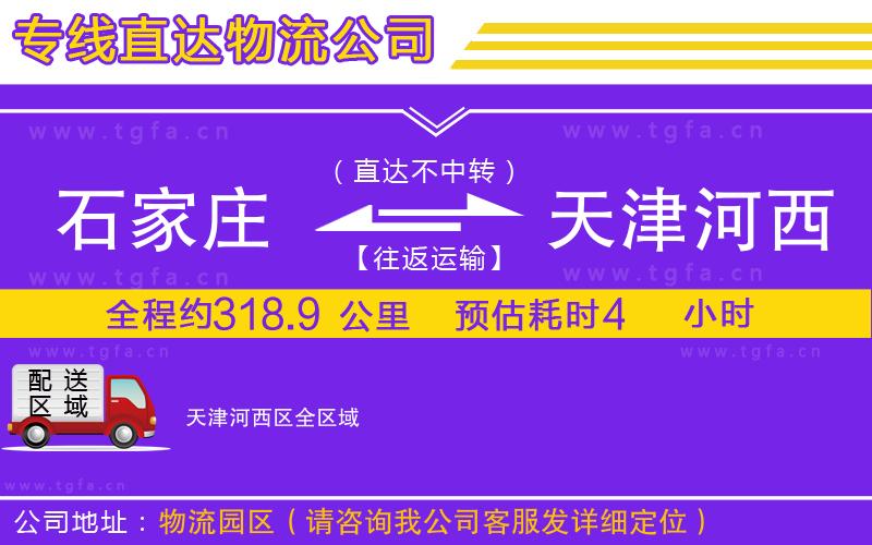 石家莊到天津河西區(qū)物流專線