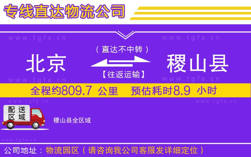 北京到稷山縣物流專線