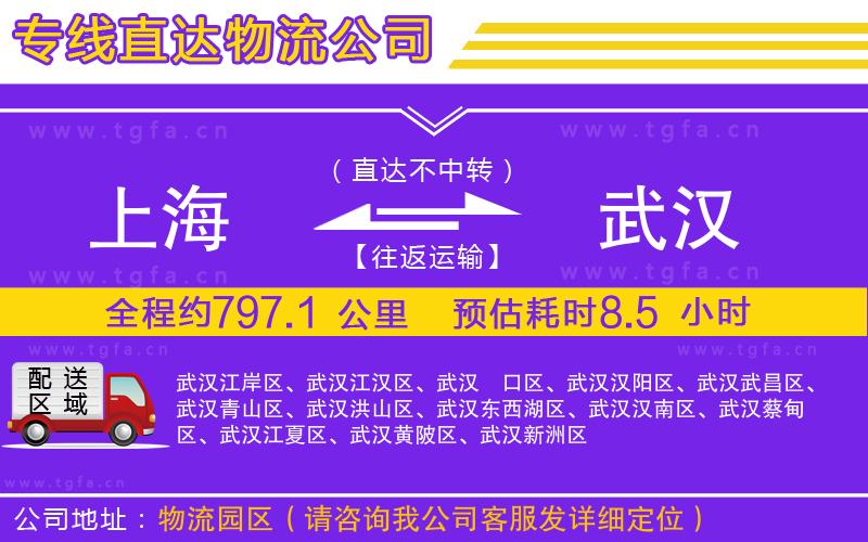 上海到武漢物流專線