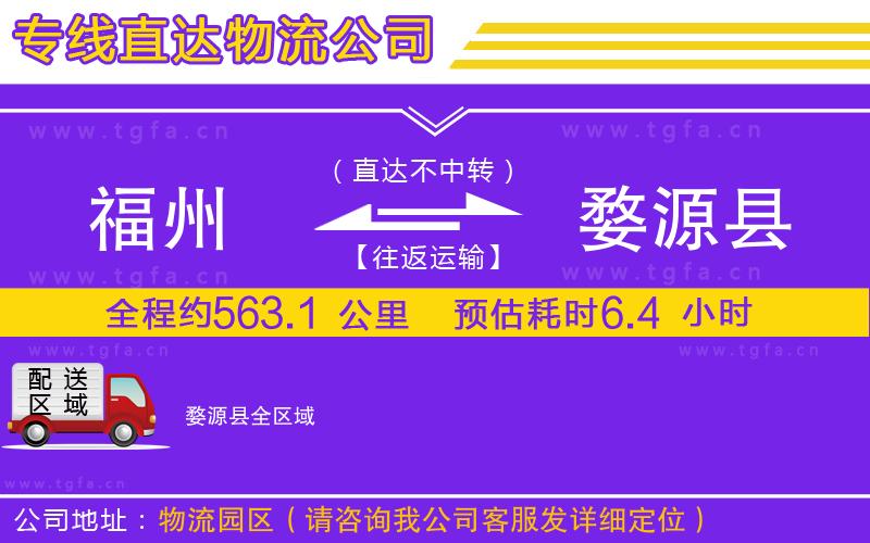 福州到婺源縣物流公司