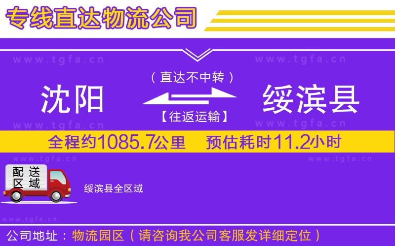 沈陽(yáng)到綏濱縣物流專線