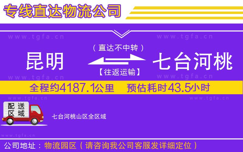 昆明到七臺河桃山區(qū)物流專線