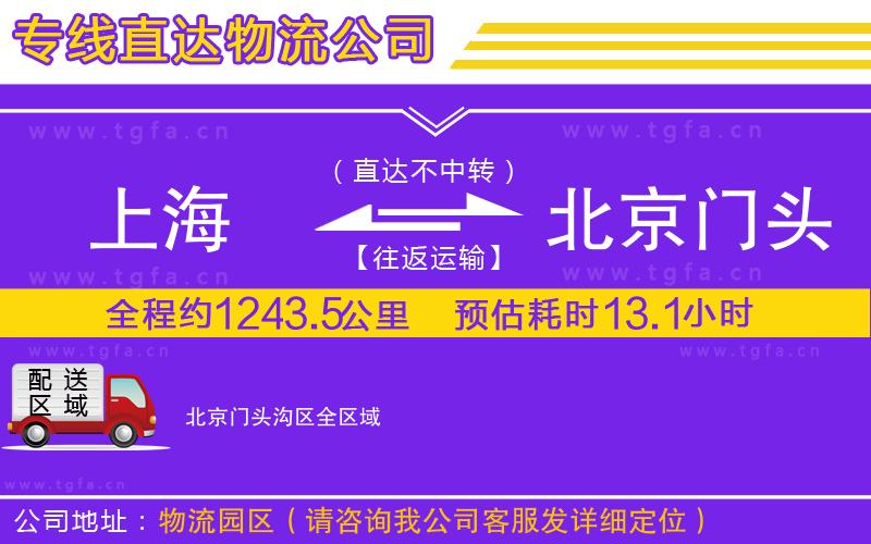 上海到北京門頭溝區(qū)物流公司