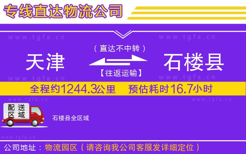 天津到石樓縣物流公司