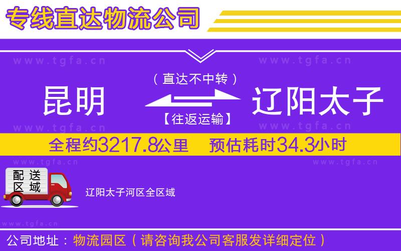 昆明到遼陽太子河區(qū)物流公司