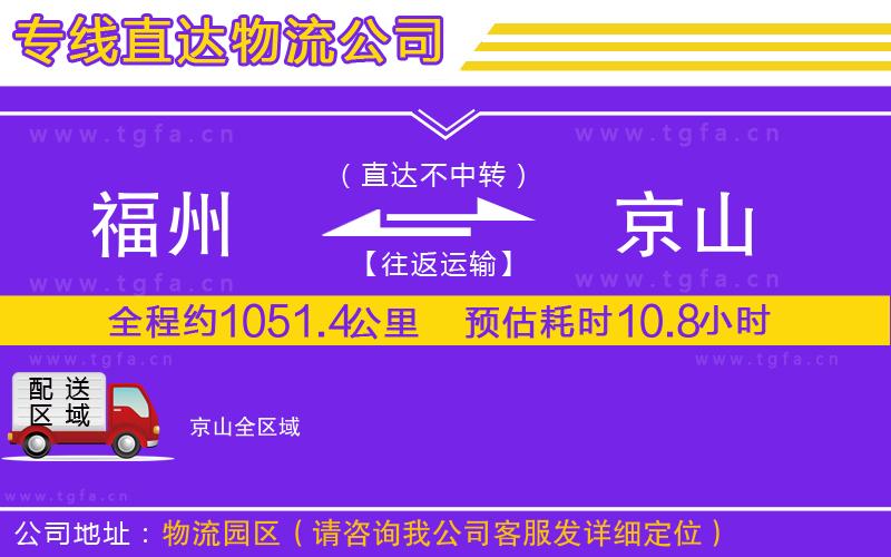 福州到京山物流專線