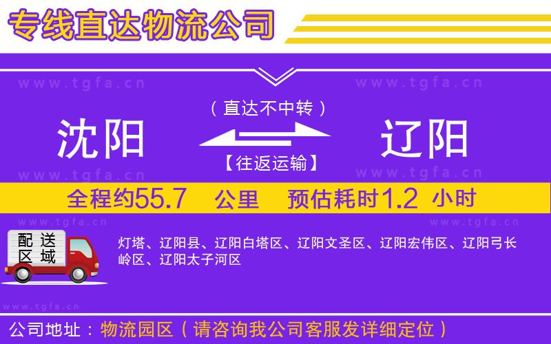 沈陽(yáng)到遼陽(yáng)物流專(zhuān)線(xiàn)