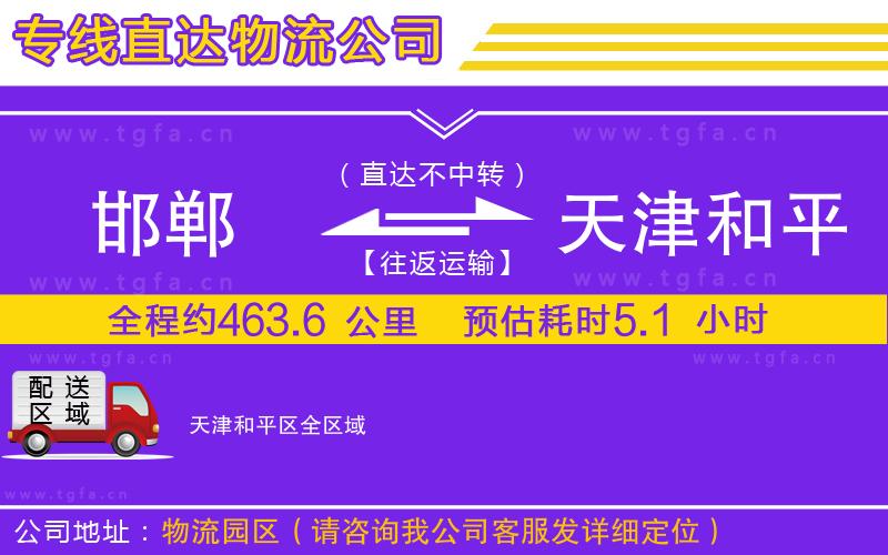 邯鄲到天津和平區(qū)物流專線