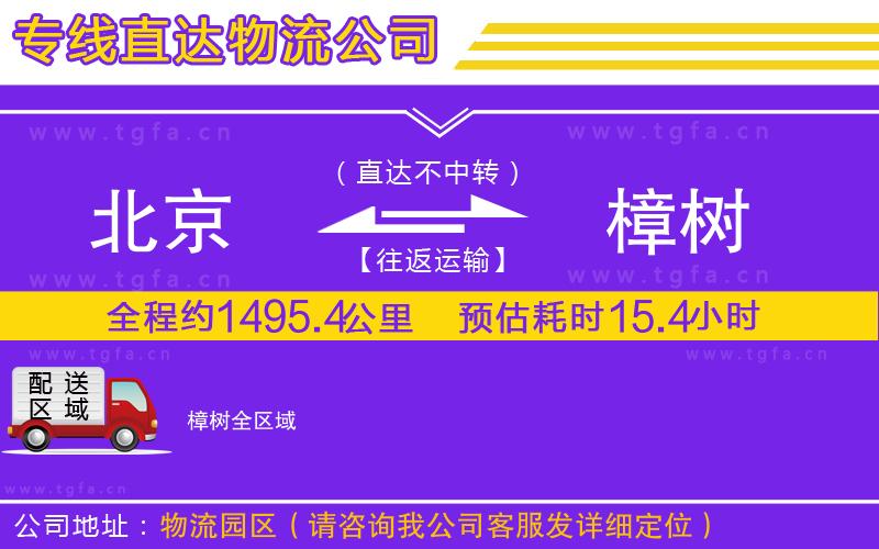 北京到樟樹物流專線
