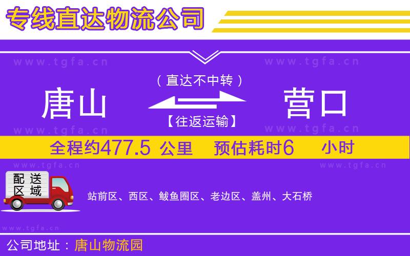 唐山到營口貨運公司